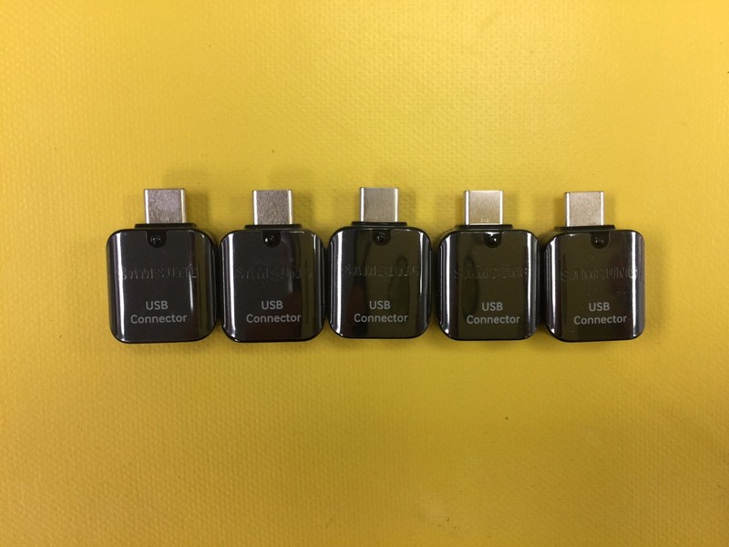 Lot 5x OEM Black Samsung OTG Adapter USB Type-A To USB Type-C Connector S8 S9