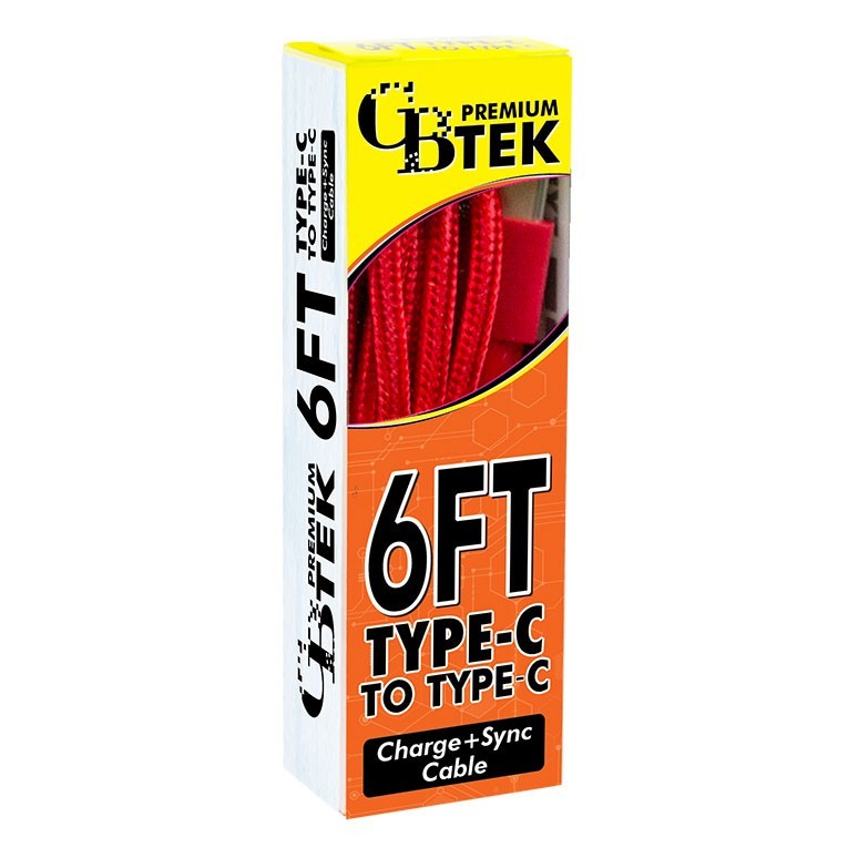CBTEK 6ft Type C to Type C Charging Cables gallery
