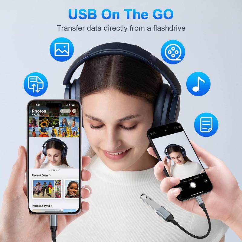 5Gbps USB C To USB Adapter Type C To USB 3.0 OTG Cable On The Go C Male Gray gallery