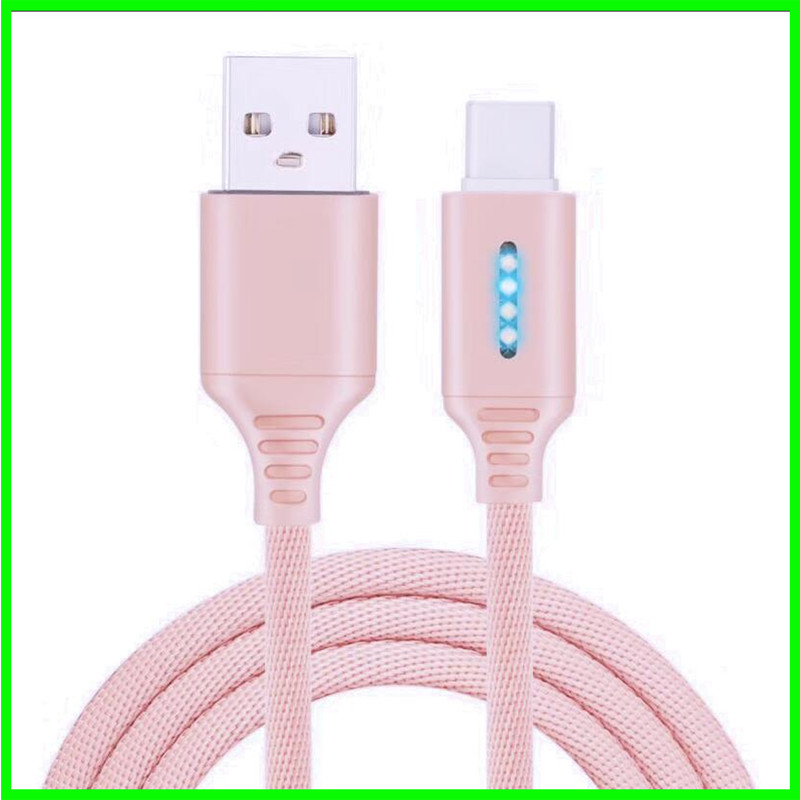 Auto Cut-Off Fast Charging Nylon Cable,Auto Disconnect Nylon Braided Sync Charge
