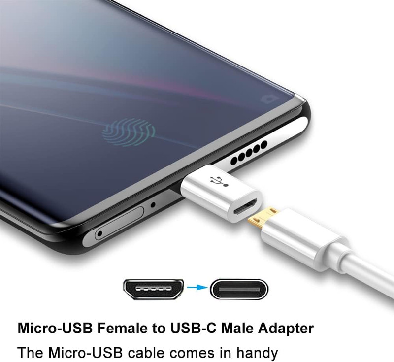 Adapter Micro USB to USB C (4 Pack), Micro-Usb Female to USB-C Male OTG Adapter gallery