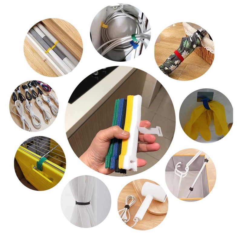100PCS Releasable Nylon Cable Organizer, Reusable Wire Ties for Earphone gallery