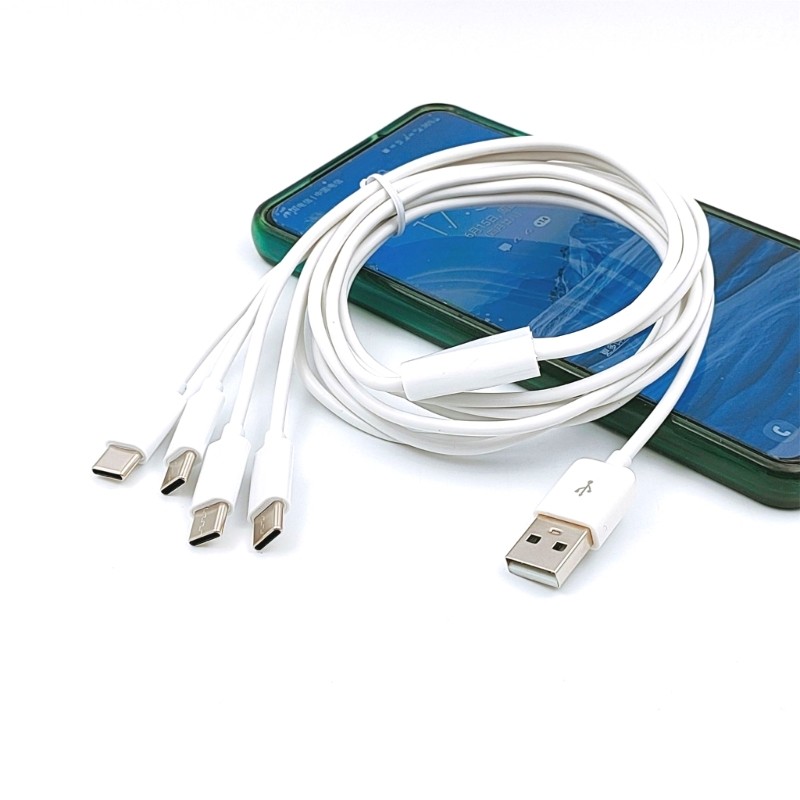 Multi Charger Cable USB C Splitter Cable for Mobile Devices 200cm/78.74in gallery
