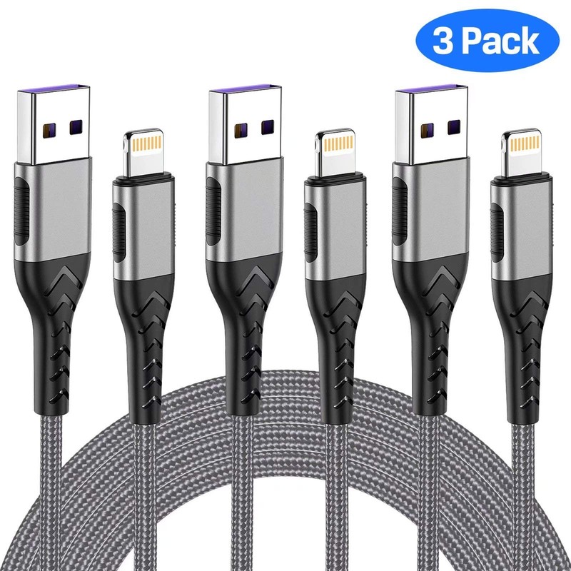 iPhone Charger, [MFi Certified] 3Pack 10FT USB A Cable for Long Lightning Cha... gallery