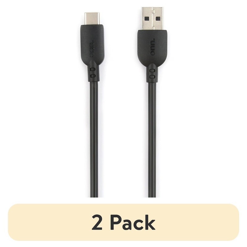 USB-IF Certified 10ft USB-C to USB-A Charging Cable (2-Pack), Fast Charging &