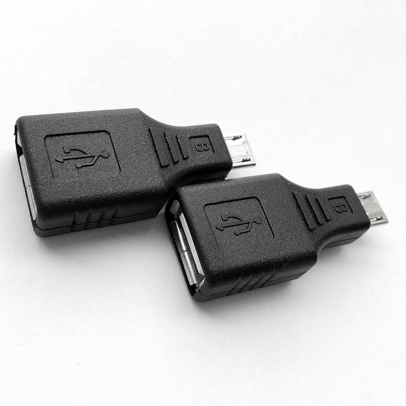 Dual Pack USB 2.0 OTG Adapter - Micro USB Male to USB Female Connector gallery