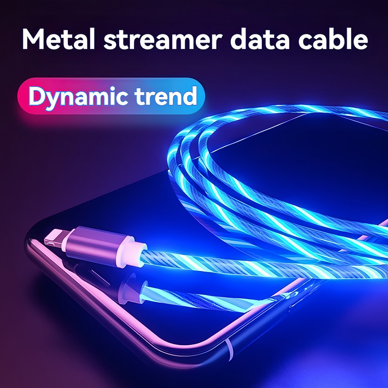 Cool 3-IN-1 Fast Charging Cable for iPhone/Android Micro Type Interface New gallery