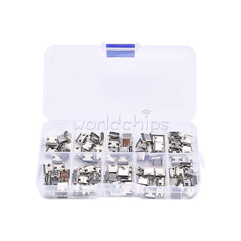 100PCS 10 Specifications TYPE-C Female Socket In-line Patch Socket USB-3.1 New gallery