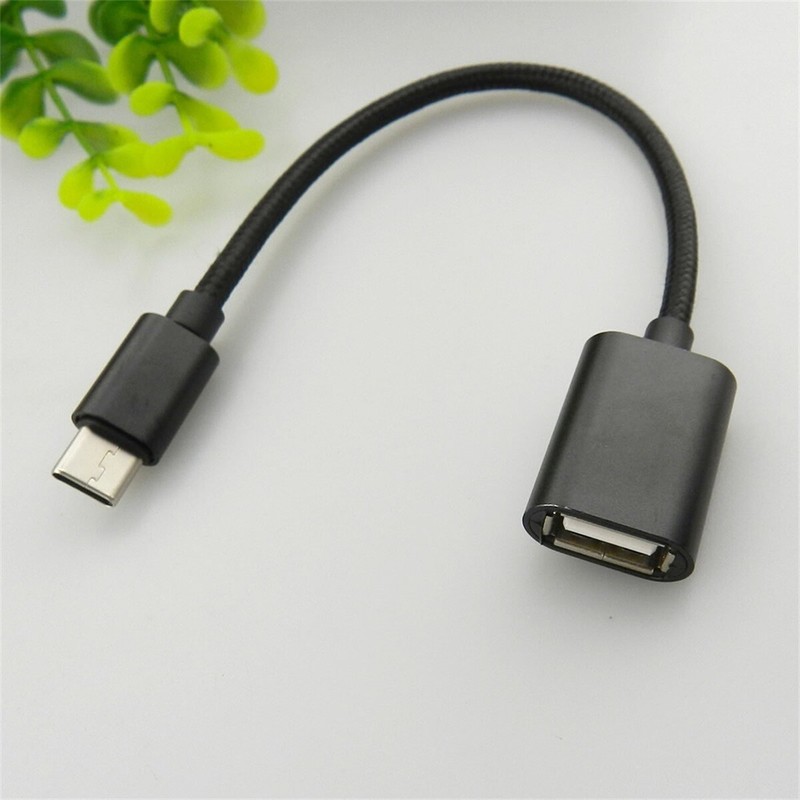 New Braided USB 3.1 Type C Male to USB 2.0 Type A Female OTG Data Adapter Cable gallery