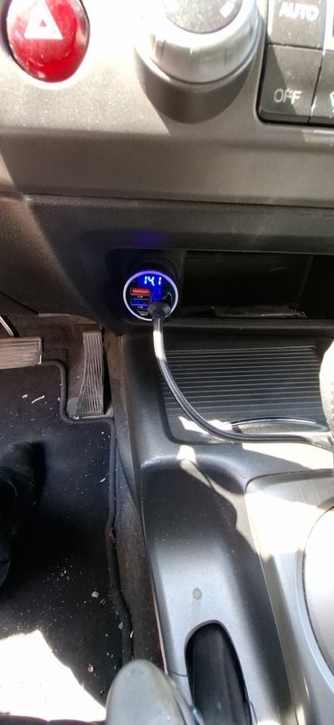 1 USB C 3.1A 6in1 Charger Smartphone Black Car Cigarette Lighter (Foreign Shipping gallery