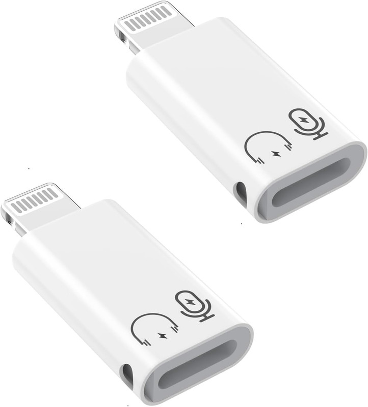 2Pack Lightning Male to USB C Female Charging Adapter,[Mfi Certified] Type C Cha gallery