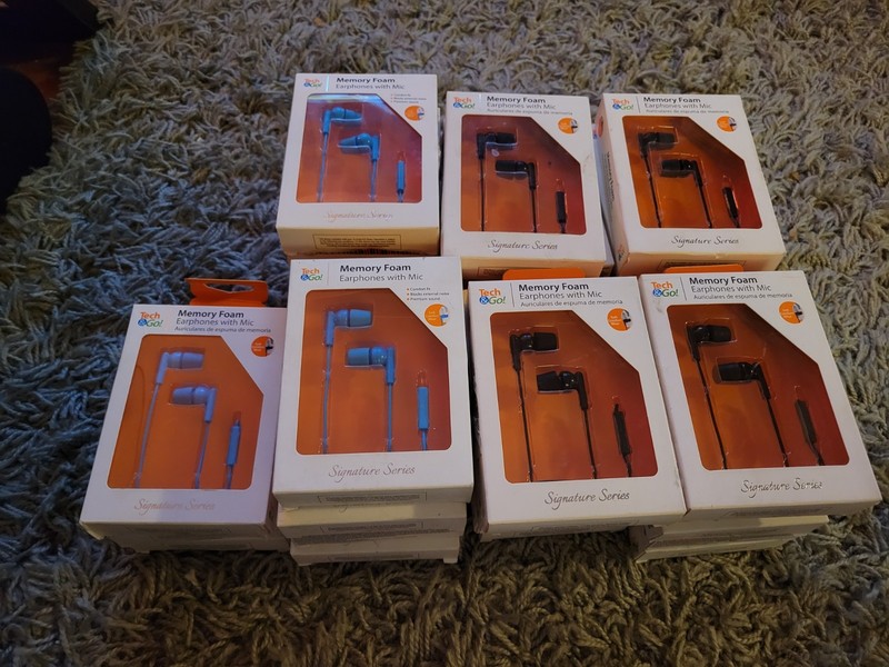 HUGE (98) Tech & Go Braided Micro-USB Charging Cables & Headphone Lot RESELLERS gallery