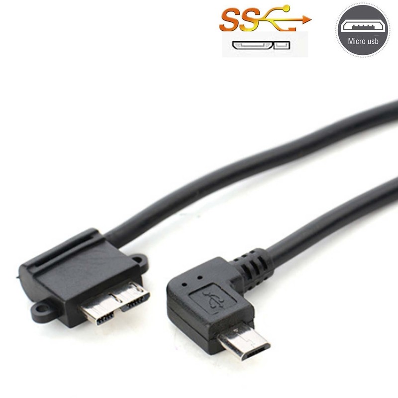 micro usb 2.0 to USB 3.0 Micro B Cable Connector For Hard Drive Smartphone GM
