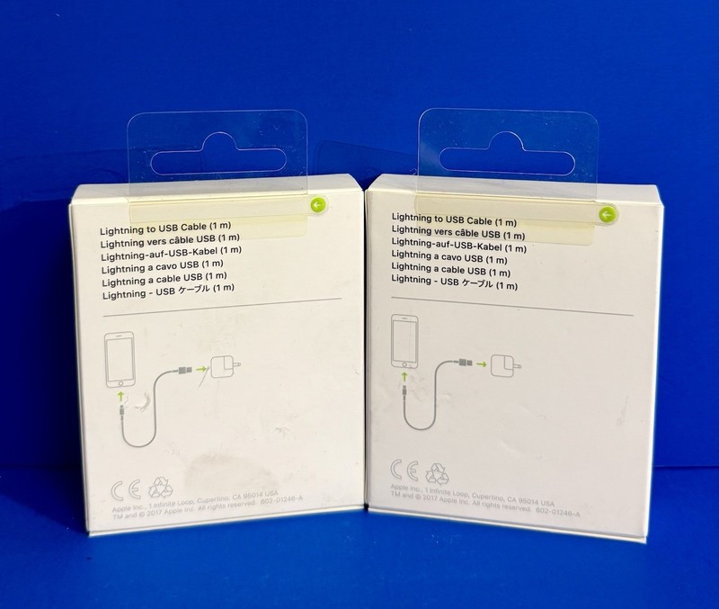{Lot Of 2X} NEW Original Apple 1M Lightning To USB Cable (1 m) A1480 gallery