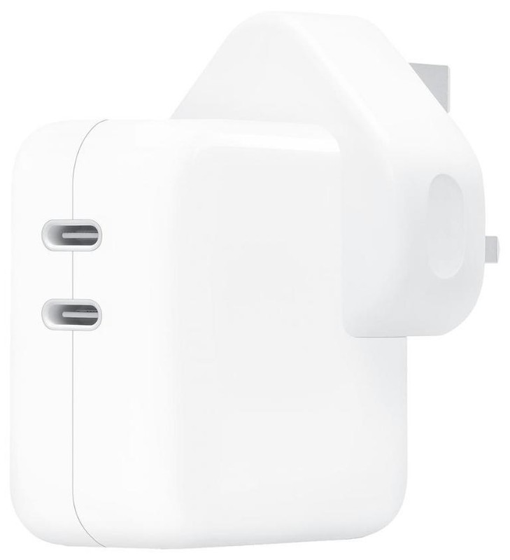 Dual USB-C 35W Power Adapter, White UK – MNWP3B/A