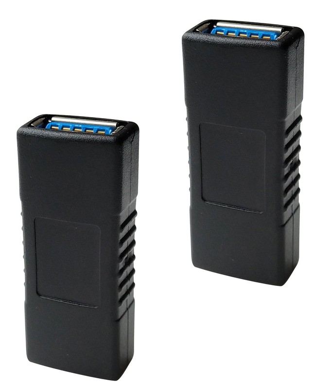 2 Pack USB 3.0 Female to Female Extension Connector Adapter Type A Coupler gallery