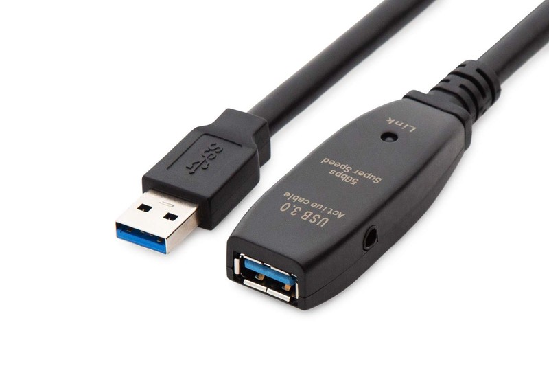 MutecPower 50 Feet Active USB Extension Cable 3.0 Male to Female with 2 Exten... gallery