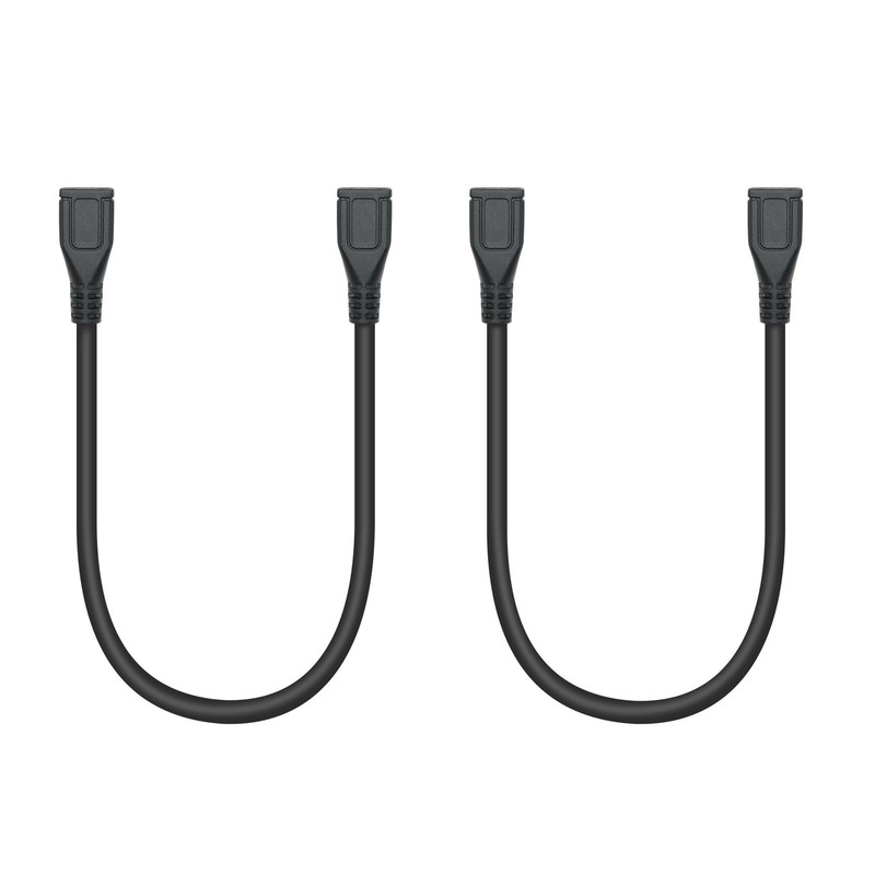 2Pcs Short Micro USB Extension Cable Female To Female Charging Data 9 Inch