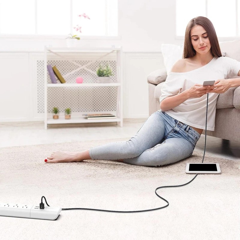 20Ft Long Micro USB Cable, Gold-Plated High Speed Nylon Braided Android Charger gallery