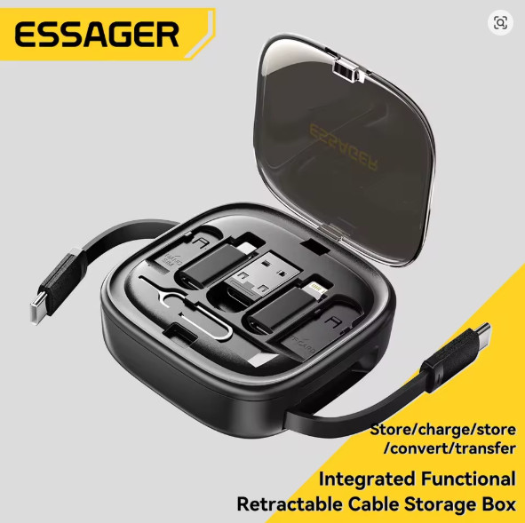 Essager 60W Fast Charge USB To Type C Micro Cable Mini Multifunctional Travel