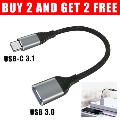 USB-C 3.1 Type C Male to USB 3.0 Type A Female OTG Adapter Converter Cable Cord
