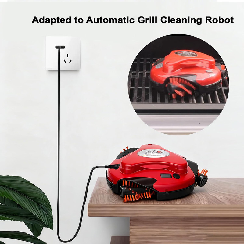 USB Charging Cable for Grillbot Grill Cleaning Robot 1 Meter Replacement Black gallery