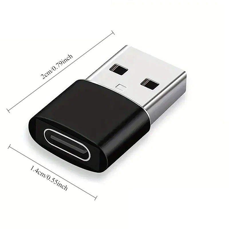 4 PACK USB to USB C Adapter Type-C Female to A Male OTG Converter Car Charger gallery