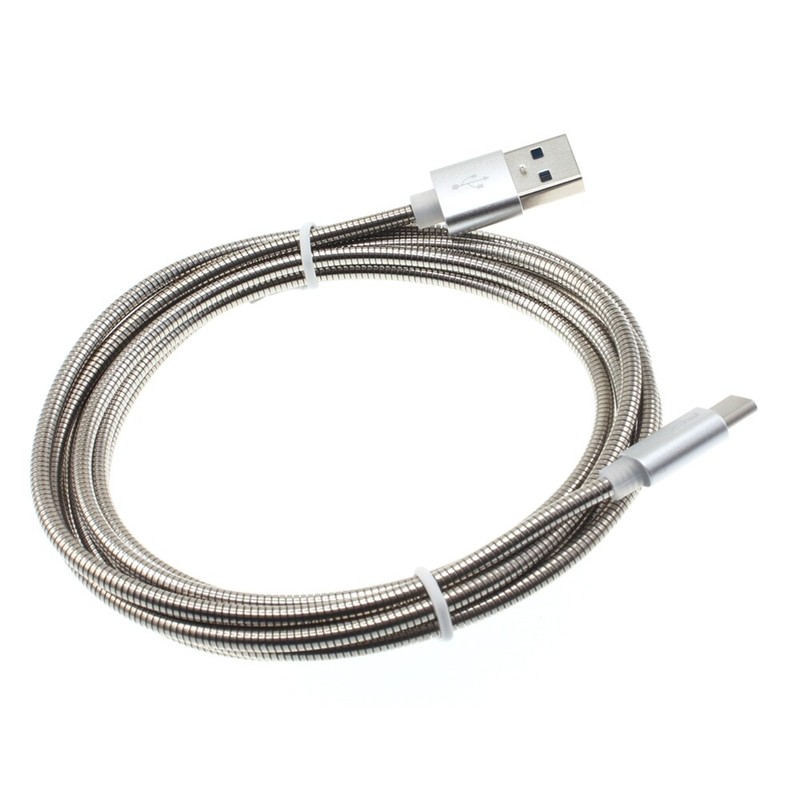 For T-Mobile REVVL 6 6x Pro – 6ft Long Metal USB Cable Type-C Charger Cord Power