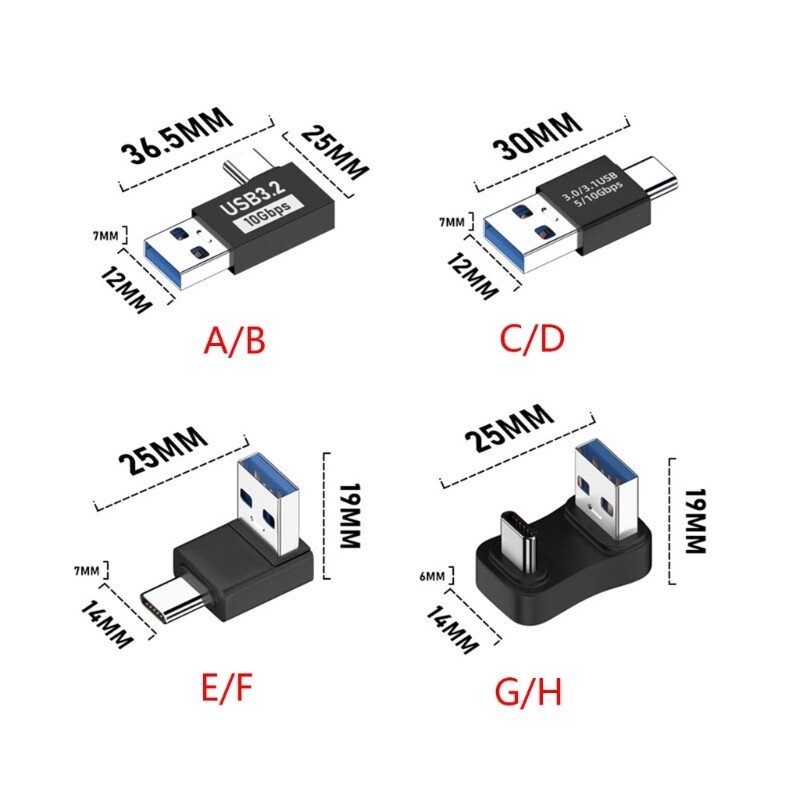 USB C Male to USB3.1 male Adapter Converter up to 10Gbps Data Transmission gallery