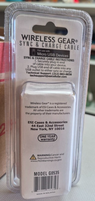 Wireless Gear 6 Ft Micro USB Sync & Charge Cable gallery