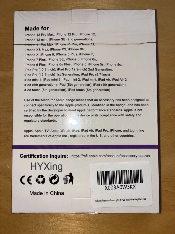HYXING 3 Cables Black White And Gray New & Sealed gallery