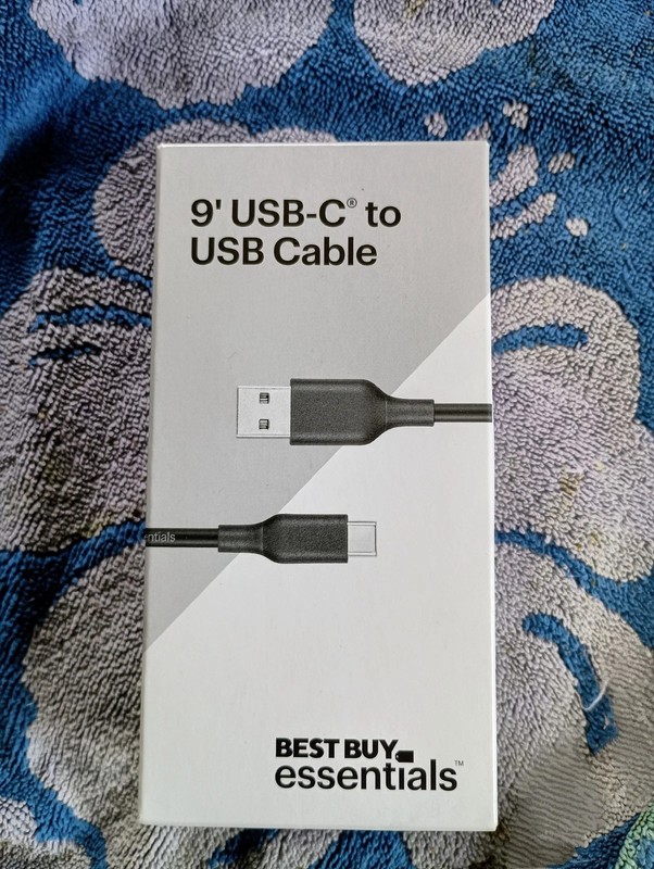 FAST SHIP - NEW Best Buy Essentials 9 Feet USB-C TO USB Cable Charging Extension