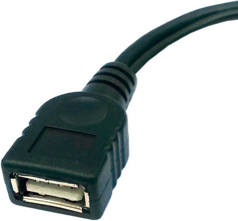 High-Quality 6-Inch USB OTG Cable for Efficient Device Expansion - Black Matte gallery