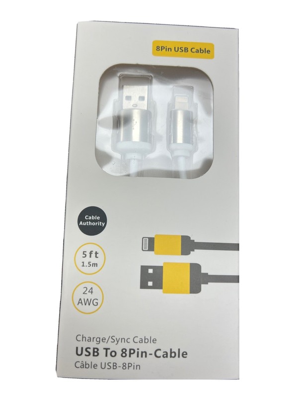 iphone USB To 8 Pin – 5 Ft Cable