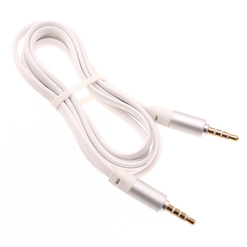 6ft Aux Cable 3.5mm Adapter Car Stereo Aux-in Audio Cord for Smart Phones