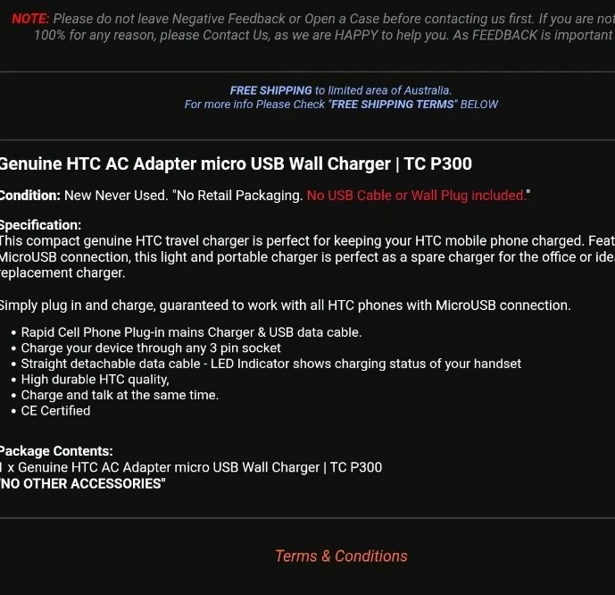 🔌💻Genuine HTC AC Adapter micro USB Wall Charger | TC P300🌼🔥 gallery