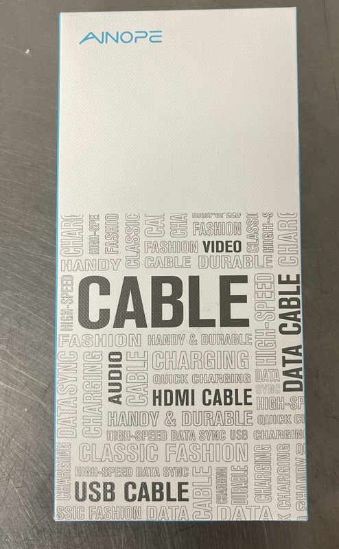 Ainope Type-c USB 2.0 Nylon Braided Cable Grey 6.6 Ft/2 meter/2pack