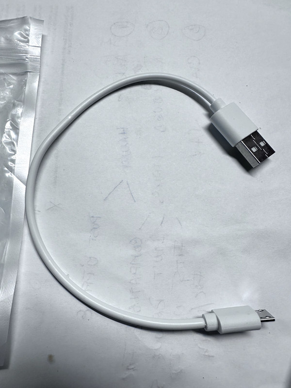 10" Round Short Micro USB Data Cable -white, for phones, cameras,gps,go-pro, etc gallery