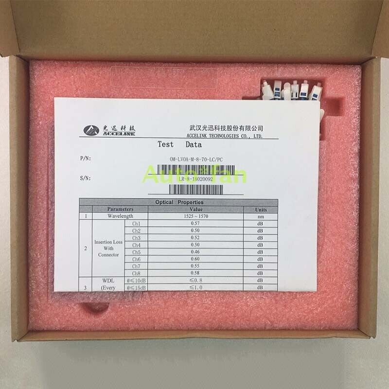 Variable Optical Attenuator Accelink OM-LVOA-M-8-70-LC/PC Genuine New gallery