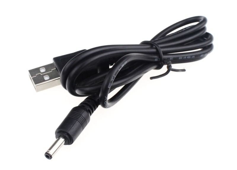 5V USB Power Cord to DC 3.5x1.35mm Barrel Adapter Charging Cable White gallery