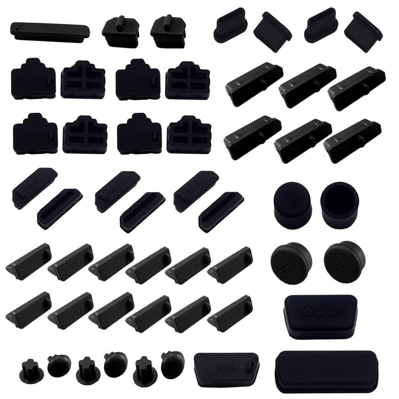 52 PCS Anti-dust Plugs Laptop Port Dust Plugs, Commonly Used 13 Types of Lapt…