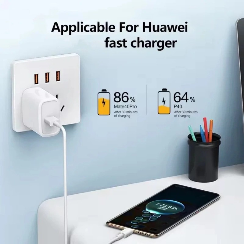 USB Type C Fast Charging Cable for Huawei Mate 40 50 Mobile Phone USB-C Wire Pho gallery