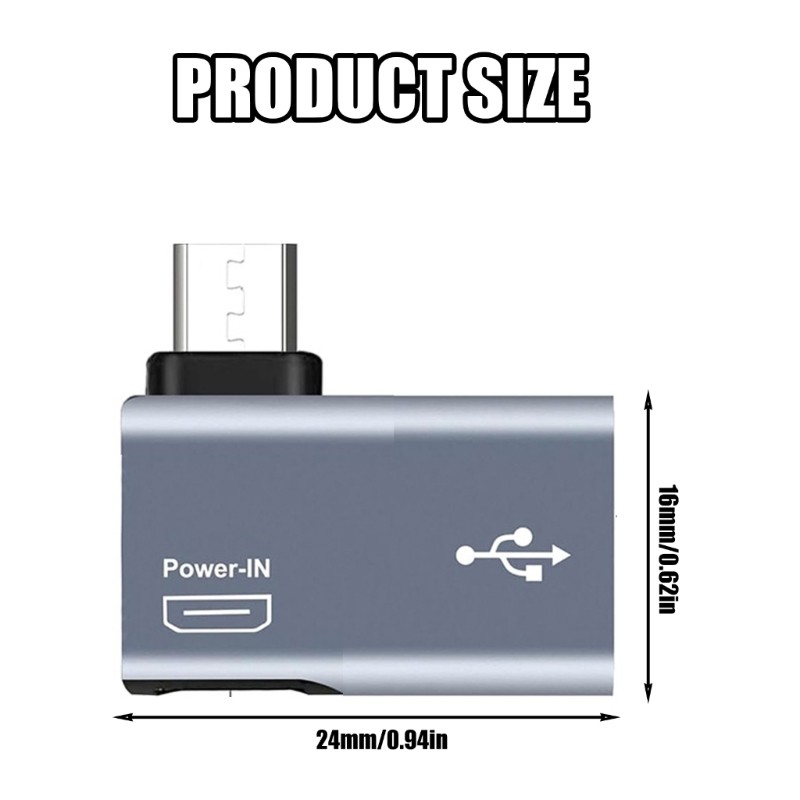 90 Degree Left /Right Angled Converters Micro USB to USB OTG Adapter for Tablets gallery