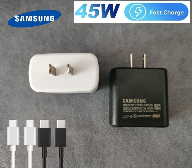 Genuine Samsung 45W Super Fast Charger Plug For Galaxy S24 S21+ S22 S23 Ultra 5G
