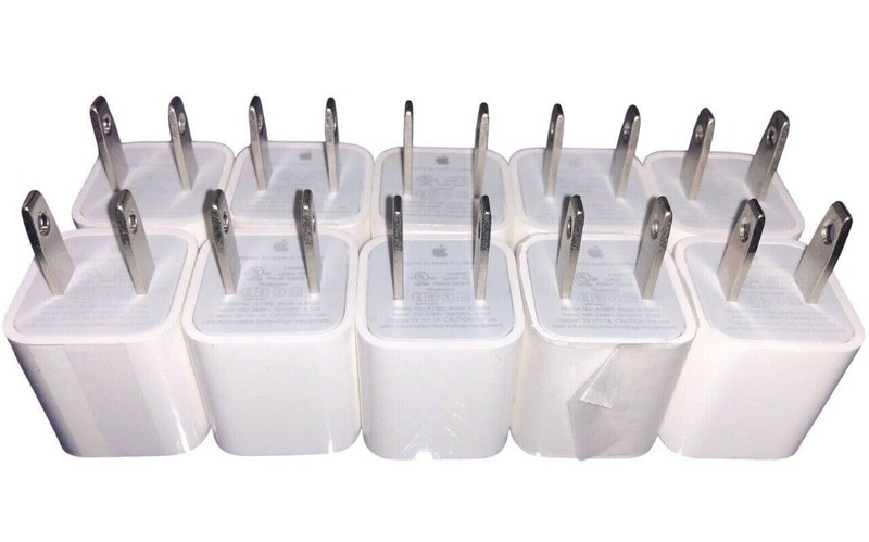 10x Lot of Original 5W Wall Charger for Apple iPhone USB Power Adapter Genuine