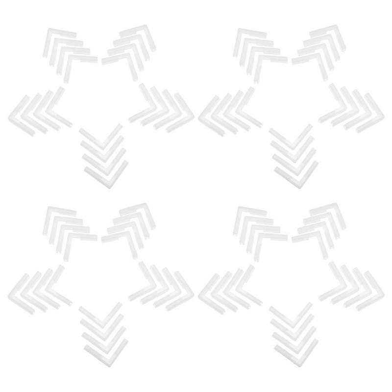 100PCS Corner Guard Cable Organizer – Rubber Cover Floor Cable Strip Protector