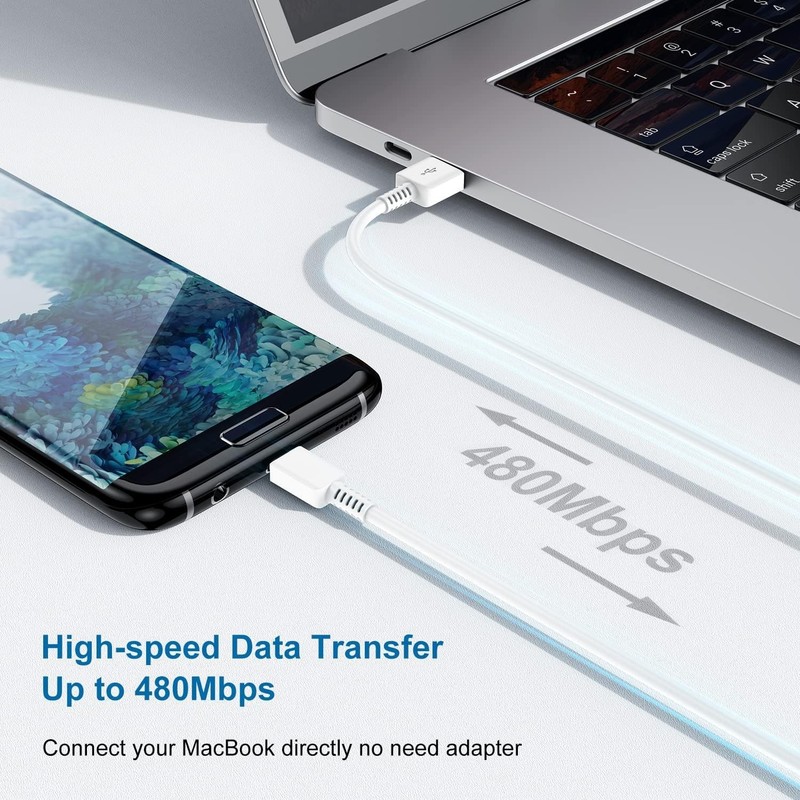 Adaptive Fast Charging Type C Cable + Wall/Travel Charger Adapter USB-C Cord gallery