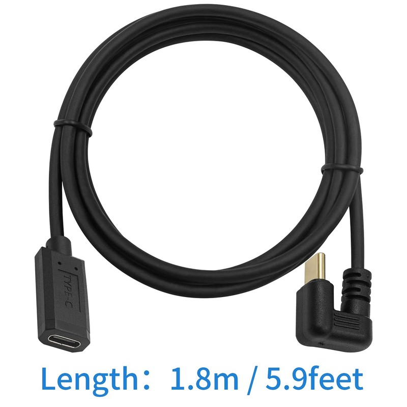 USB Type C Extension Cable 6ft U Shape 10Gbps 60W Male To Female 180 Degree gallery