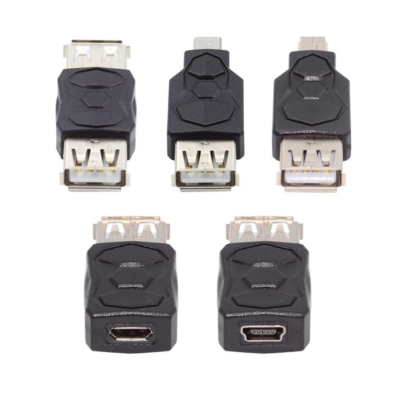 Micro USB 2.0 OTG Mini USB 5Pin -A Male to Female Extension Adapter Support C... gallery