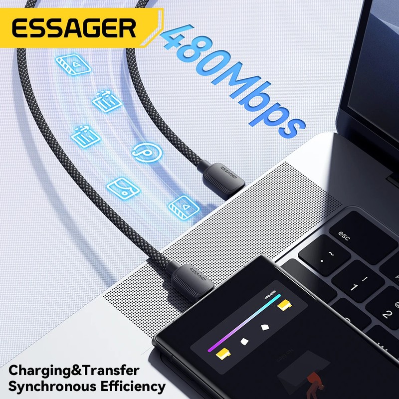 100W USB-C to USB-C Cable MacBook Samsung Xiaomi Huawei 5A PD Fast Charge 3M gallery